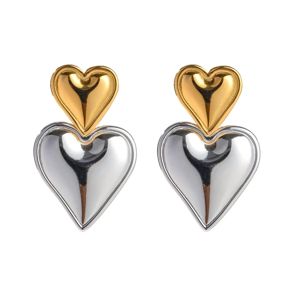 Sasha heart earrings