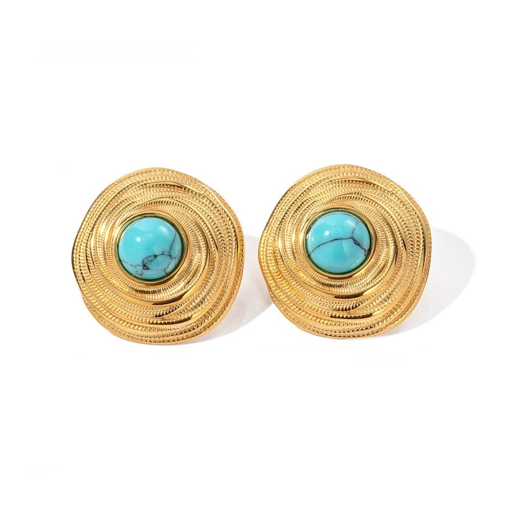 Larimar Earrings