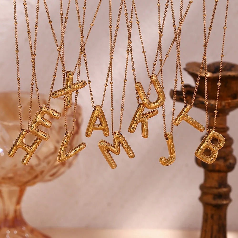 Balloon letters Necklaces