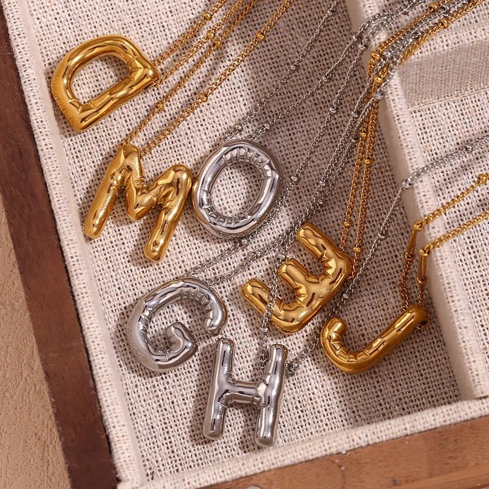 Balloon letters Necklaces