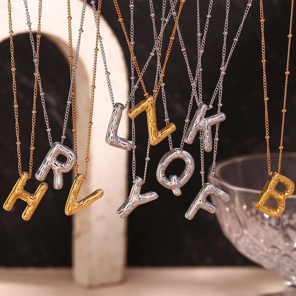 Balloon letters Necklaces