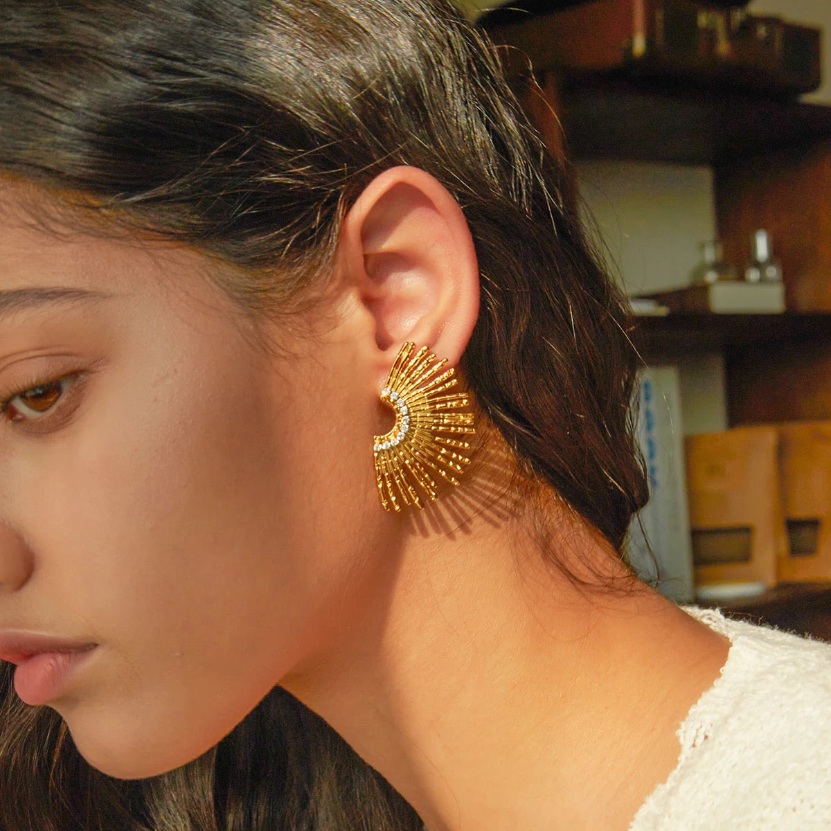 Sun earrings