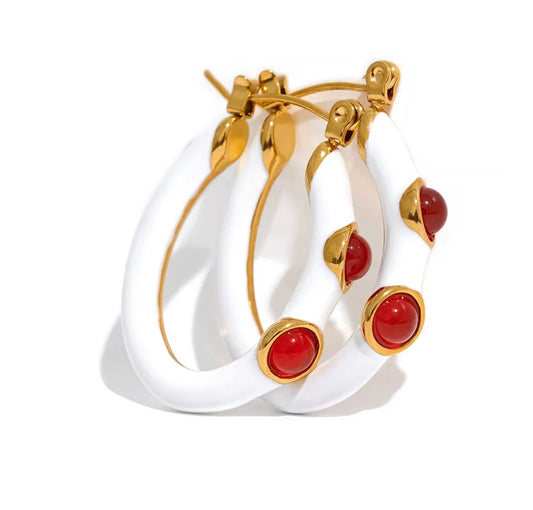 Agata Earrings