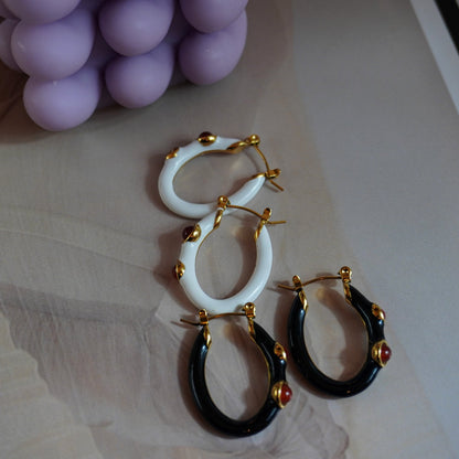 Agata Earrings